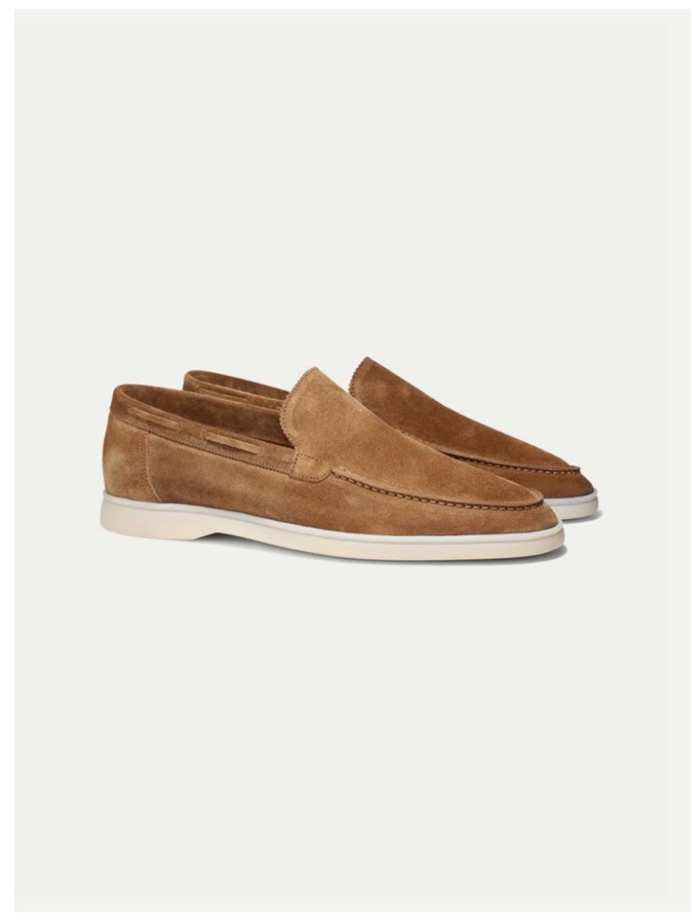 Aurélien Suede Yacht Loafers Beige Slip On Shoes Size EU 47 US 14 Retail $425